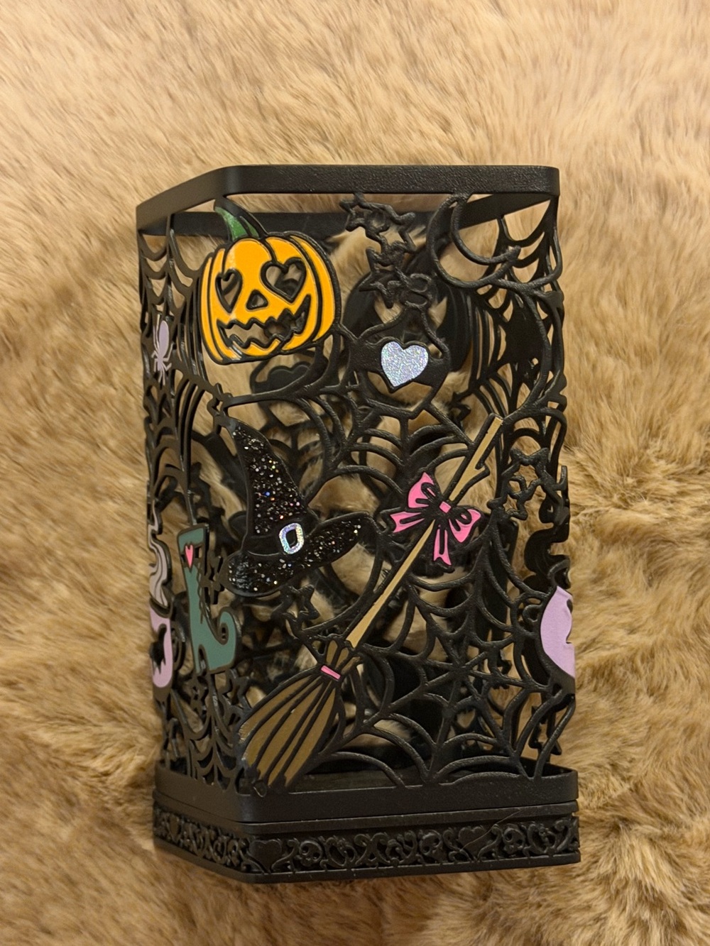 BBW BATH AND BODY WORKS HALLOWEEN SOAP HOLDER BRAND NEW BLACK ORANGE